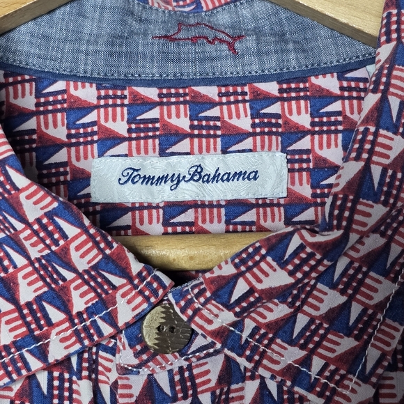 Tommy Bahama Silk Nautical Aloha Shirt Tropical - Mens XL - Picture 4 of 9